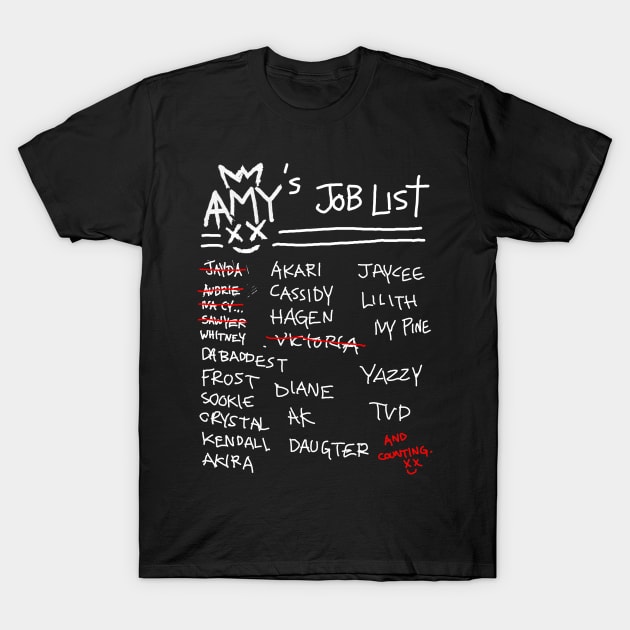 BAD AMY ''JOB LIST'' T-Shirt by KVLI3N